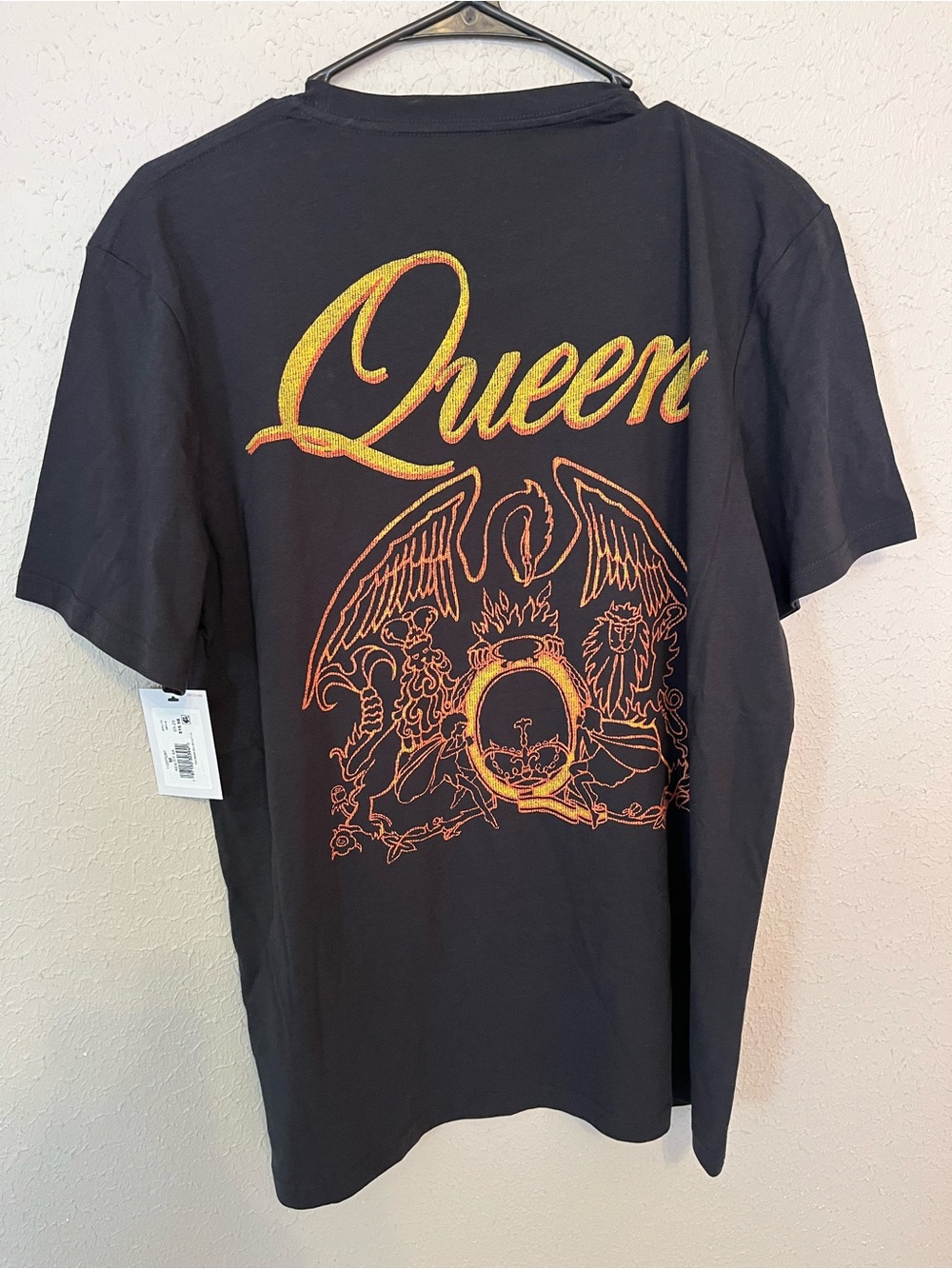 Wrangler Queen Black Short Sleeve Tee with Yellow and Orange Graphic